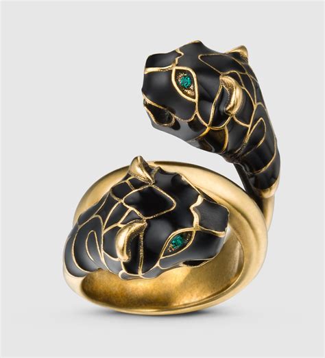 gucci gold tiger ring|gucci tiger head crystals.